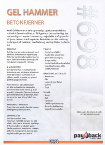 #698 Gel Hammer Produktbeskrivelse DK